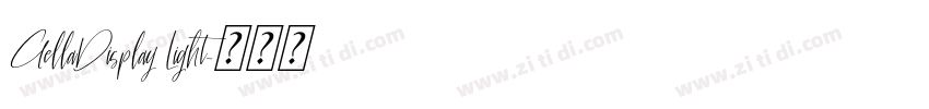 GellaDisplay Light字体转换